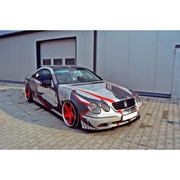 Накладка сплиттер на передний бампер на Mercedes CL C215